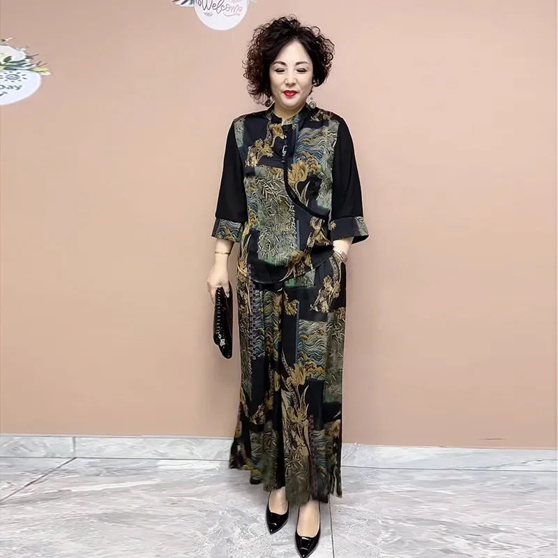 New Ethnic Fashion - 2025, neues Hosen-Set mit weitem Bein,