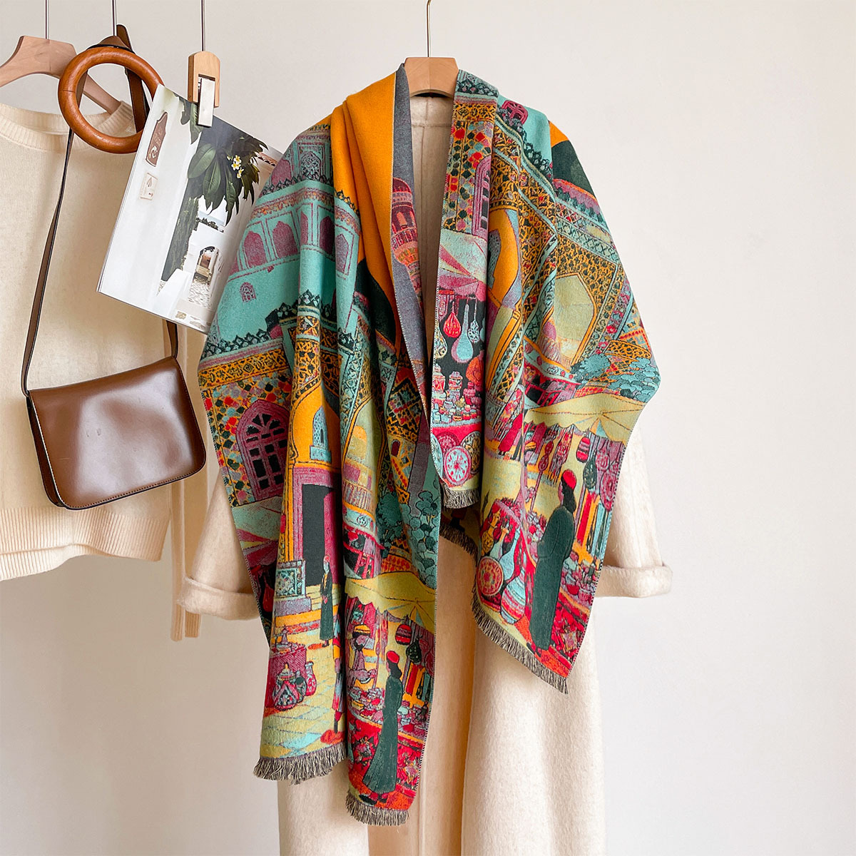 Herbst-Winter-Damen-Schal aus  – Go Ethnic Fashion Bewertung und Preis