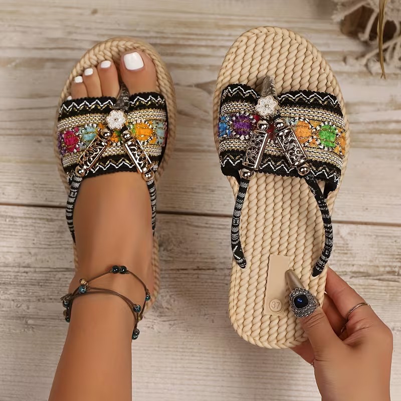 Frauen Hausschuhe Outdoor Hand – Ethnic Fashion Women Bewertung und Preis