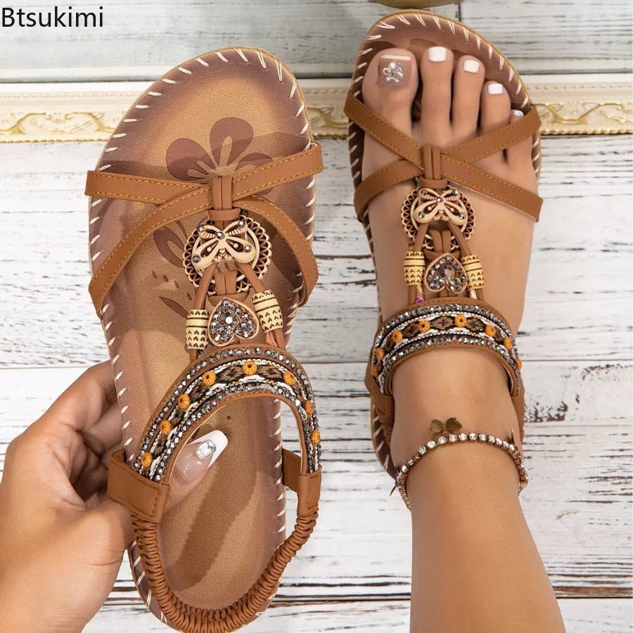 Damen Boho-Sandalen für Outdoo – Ethnic Fashion Women Bewertung und Preis