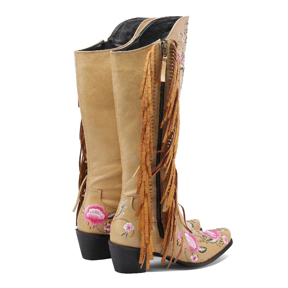 Mode Stickerei Blume Western K – Ethnic Fashion Women Bewertung und Preis